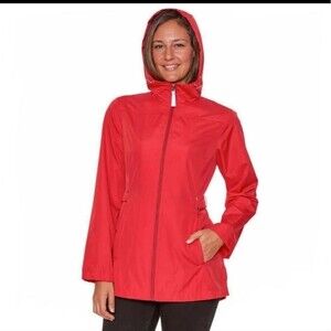 NWT Red  Jones New York Parka in a pocket size S